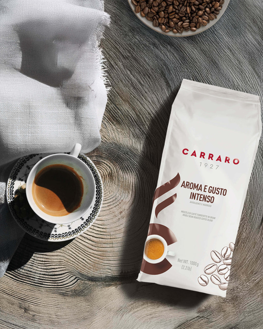 BOABE DE CAFEA AROMA E GUSTO INTENSO 1000g