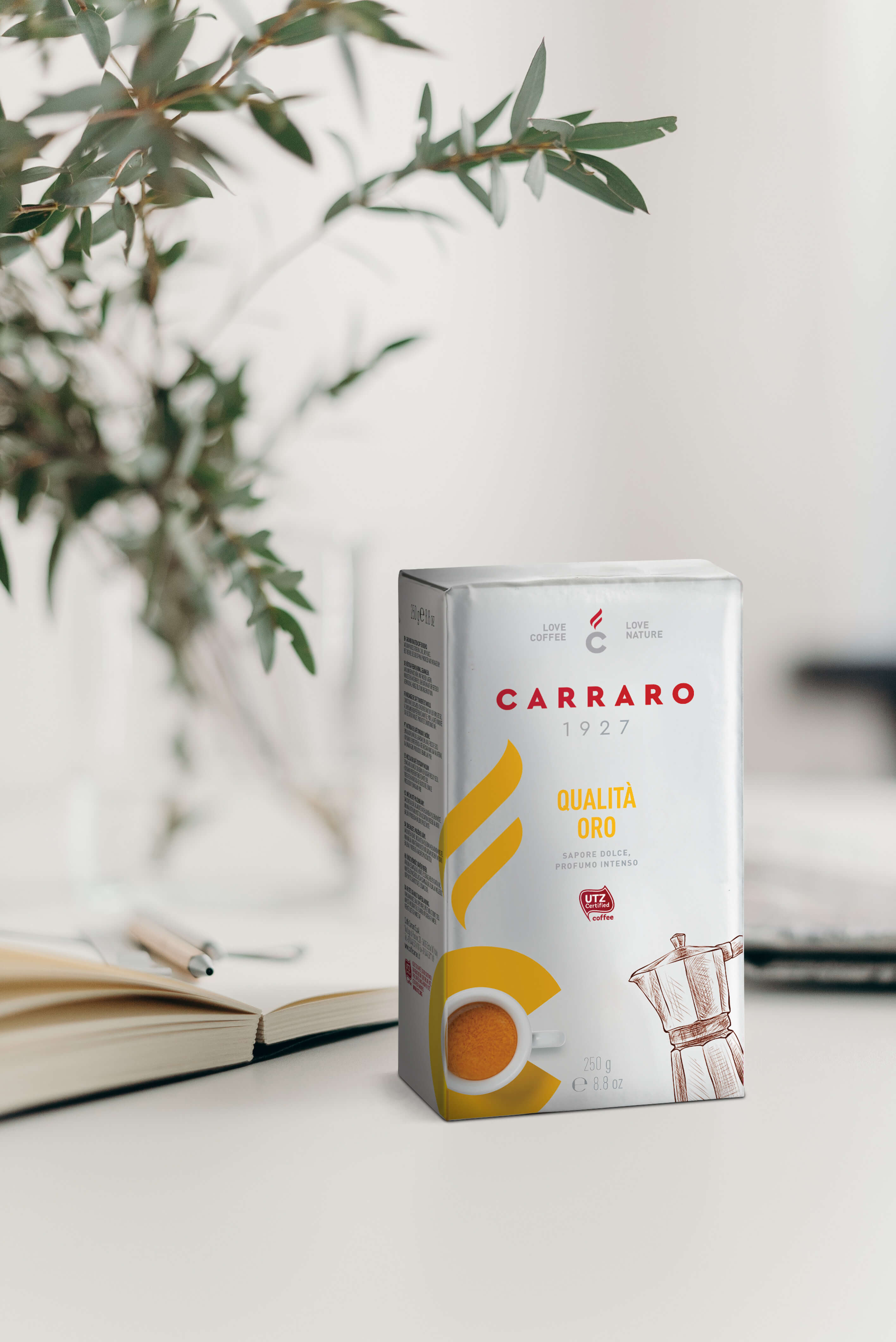 CAFEA MĂCINATĂ QUALITÀ ORO 250g