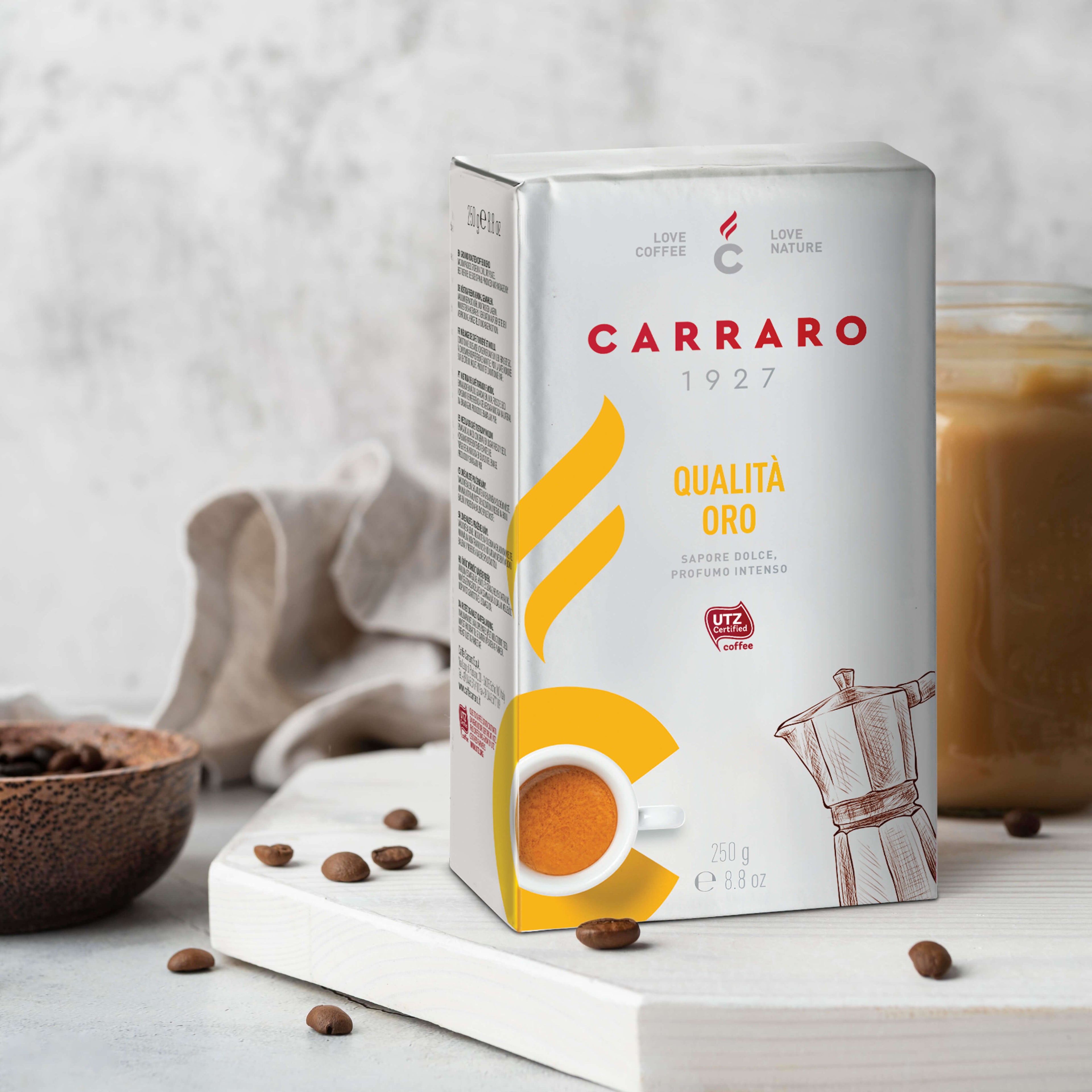 CAFEA MĂCINATĂ QUALITÀ ORO 250g