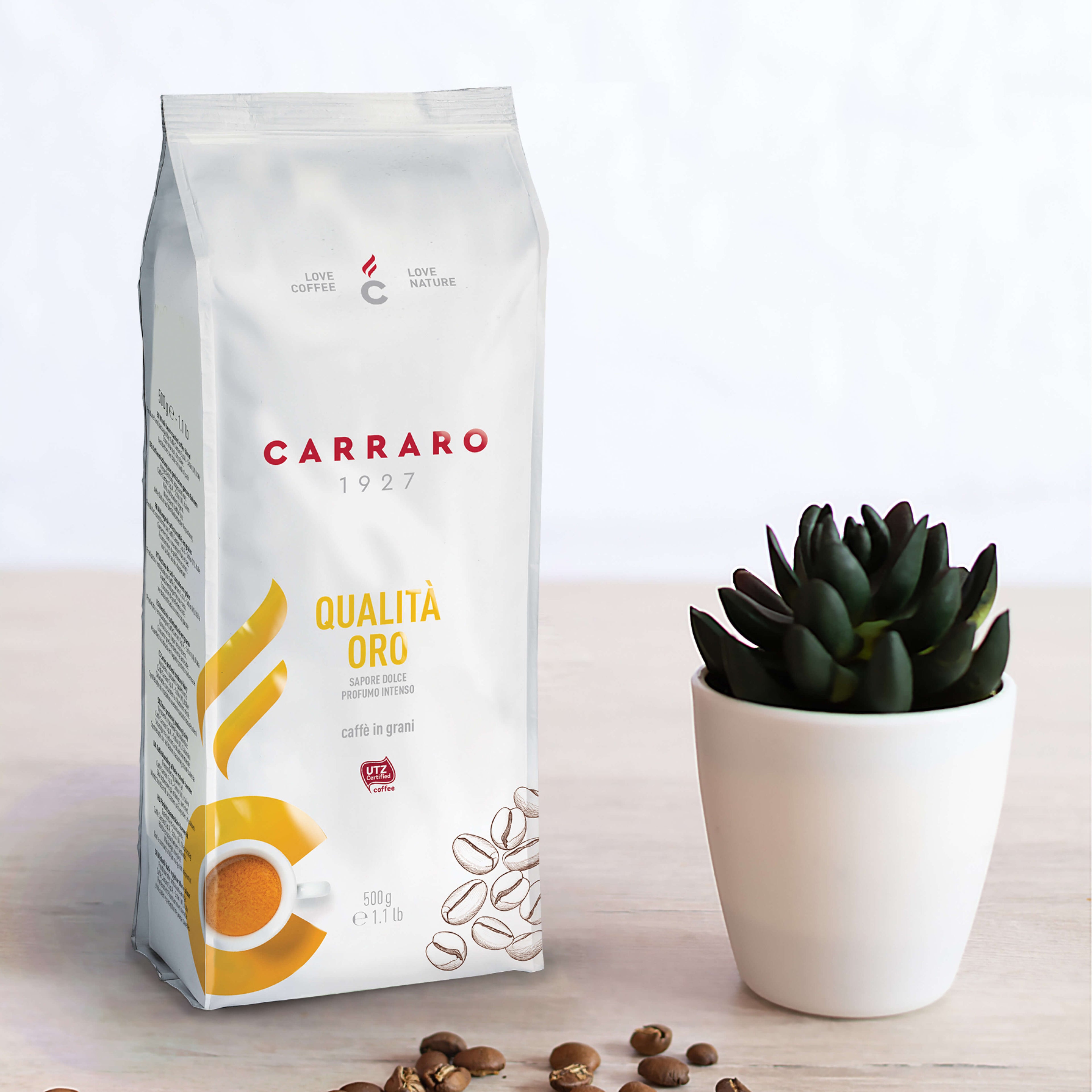 BOABE DE CAFEA QUALITÀ ORO 500g