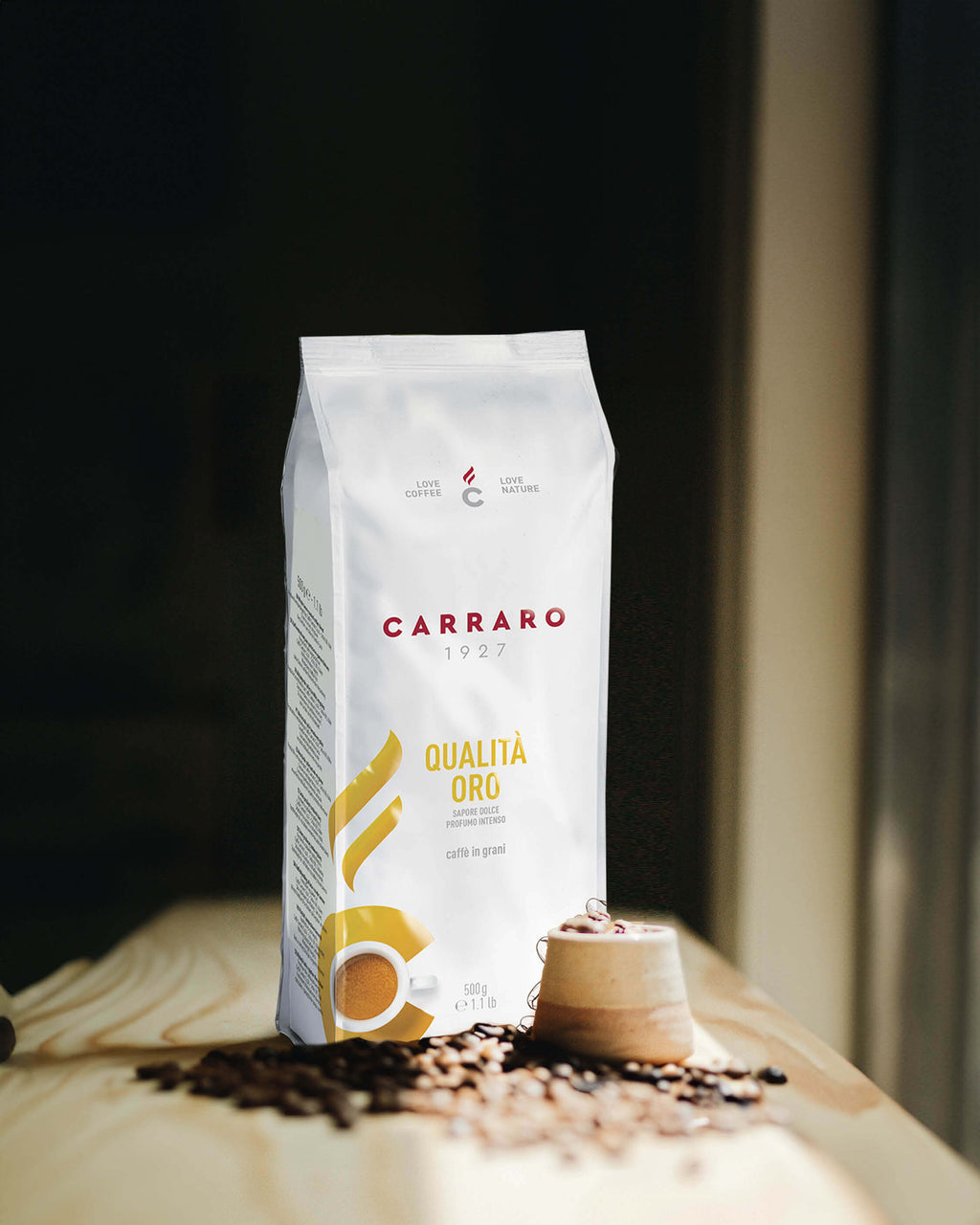 BOABE DE CAFEA QUALITÀ ORO 500g