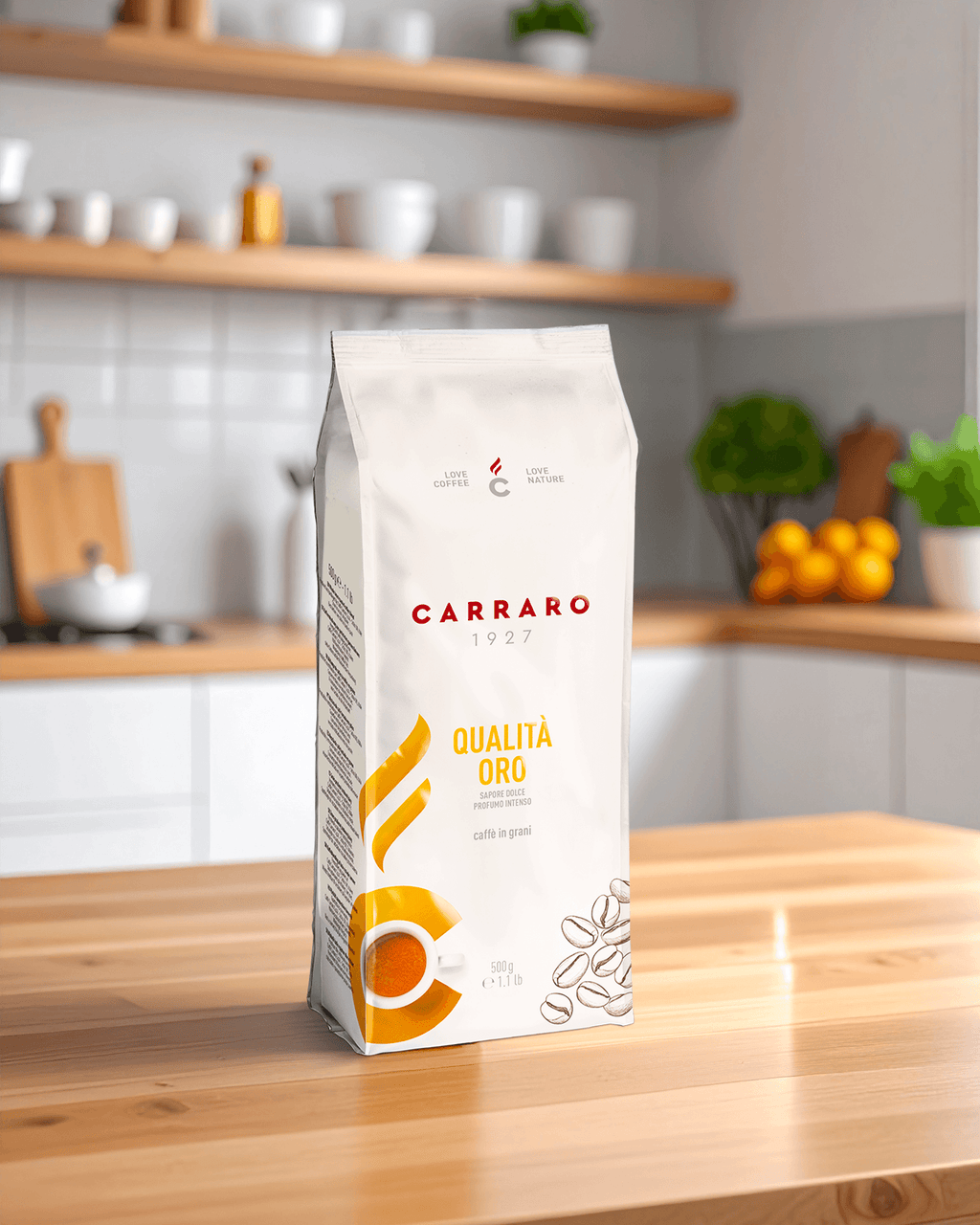 BOABE DE CAFEA QUALITÀ ORO 500g