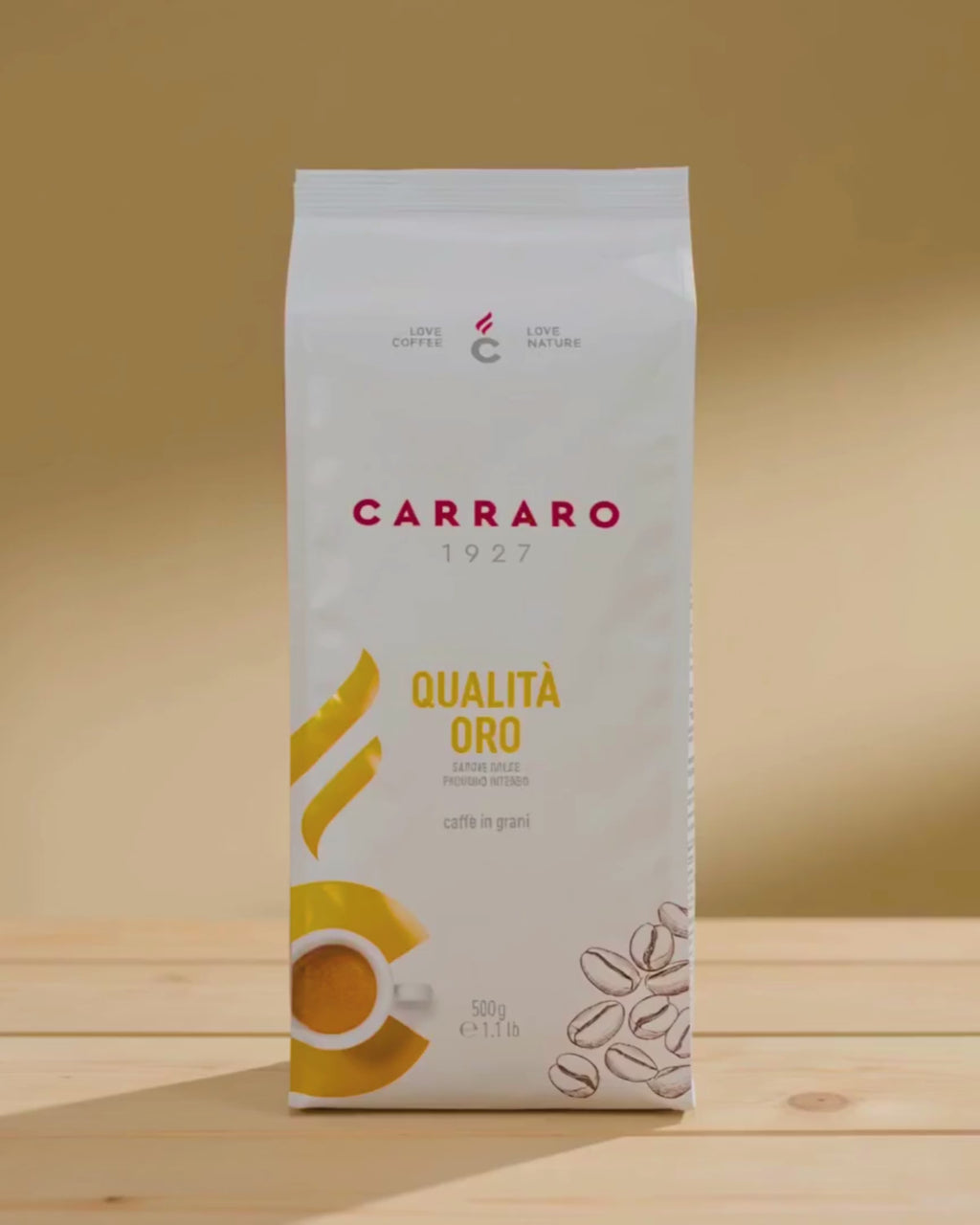 BOABE DE CAFEA QUALITÀ ORO 500g